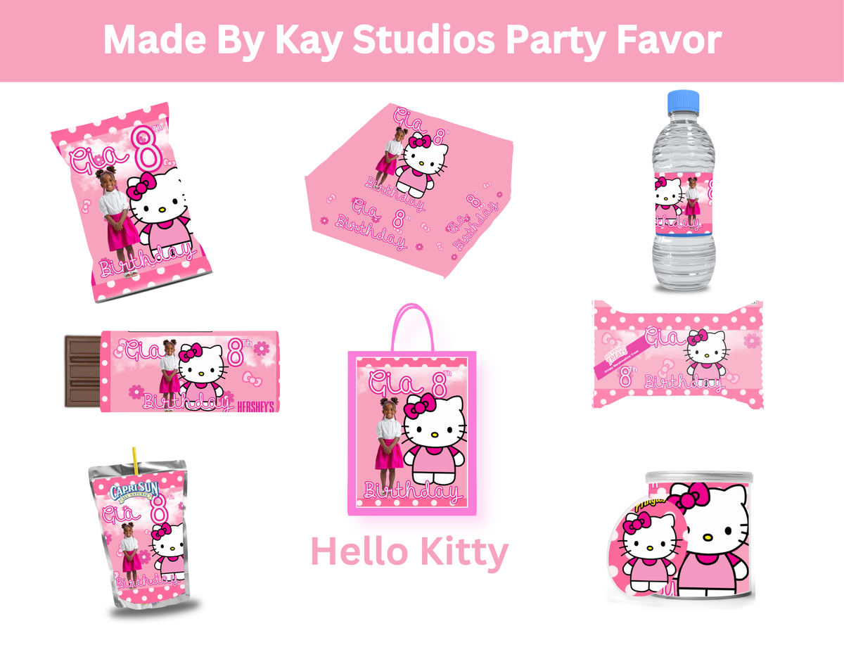 Hello Kitty Party Favors Template