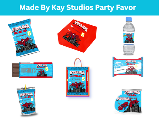 Spider-Man Party Favor Template