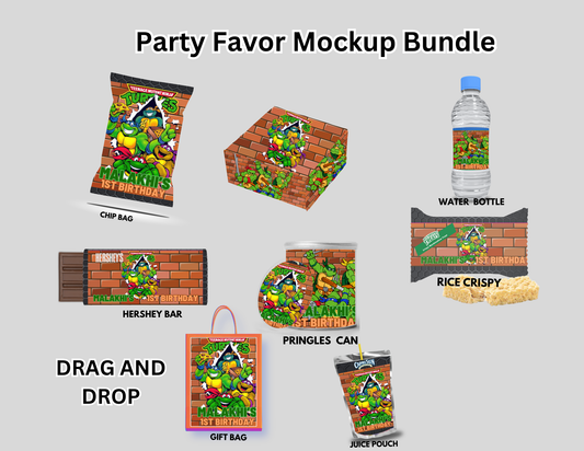 Ninja Turtles Party Favor Template