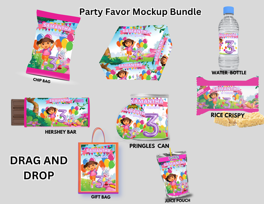 Dora The Explorer Party Favors Template