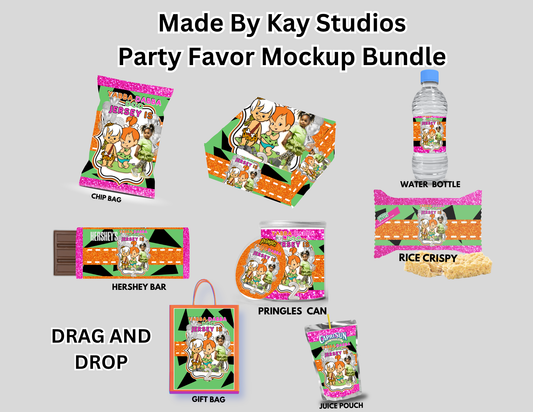 Flintstones Party Favor Template