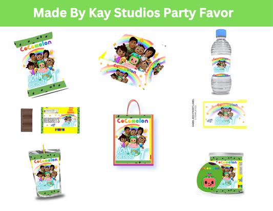 CocoMelon Party Favors Template